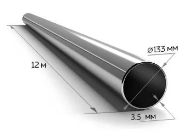 Труба электросварная 133х3,5 мм