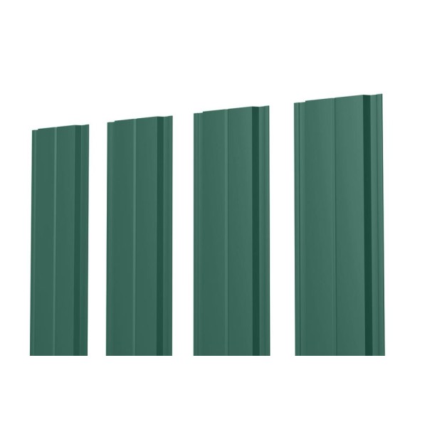 Евроштакетник В.К. прямой 0.5 MAT RAL 6005, зеленый мох