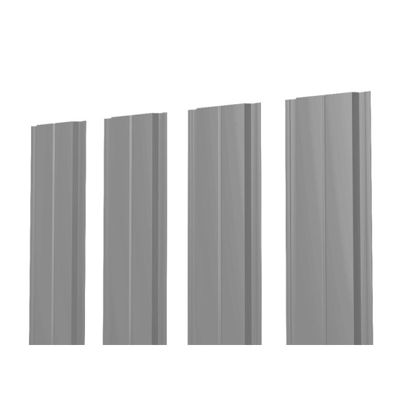 Евроштакетник В.К. прямой 0.5 оцинкованный