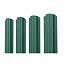 Евроштакетник П-образный фигурный 0.5 Pural RAL 6005, зеленый мох