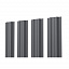 Евроштакетник П-Премиум прямой 0.45 Texture RAL 7024, графитовый серый